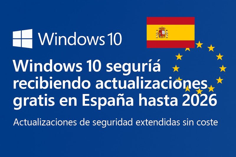 Windows 10 Actualizaciones Gratis hasta 2026