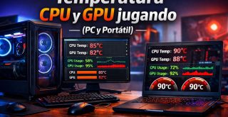 Temperatura normal de CPU y GPU jugando en PC y portátil